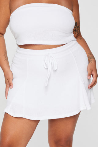 breezy knit flouncy skort