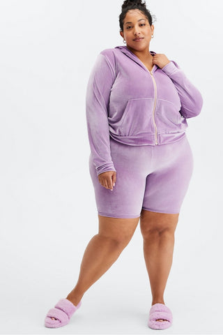 high waisted velour short 9