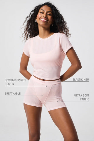 luxe360 rib shorts 4"