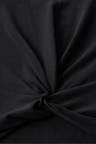 100% cotton front-twist tee