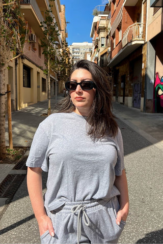 100% cotton boxy tee