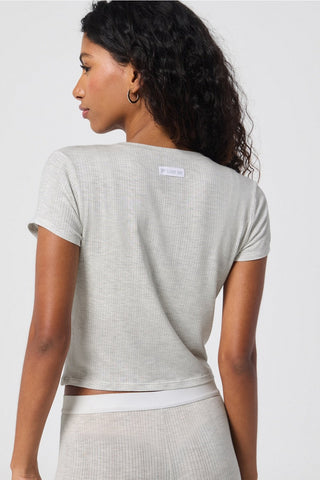 luxe360 rib baby tee