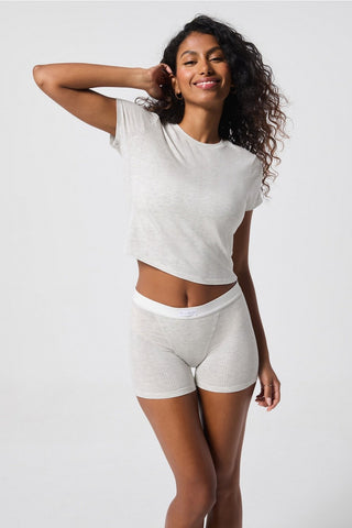 luxe360 rib baby tee