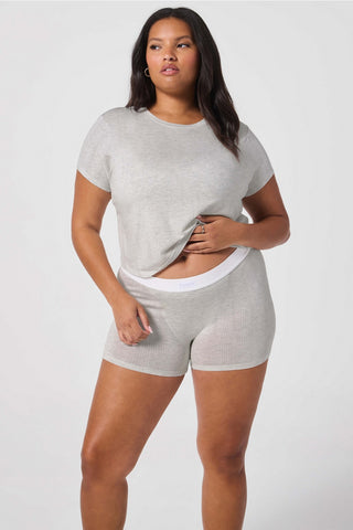 luxe360 rib baby tee