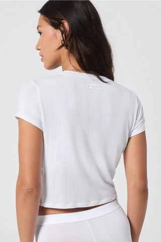luxe360 rib baby tee