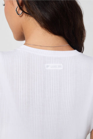 luxe360 rib baby tee