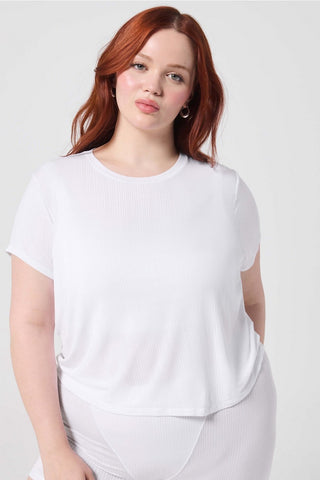 luxe360 rib baby tee