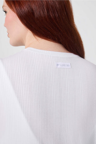 luxe360 rib baby tee