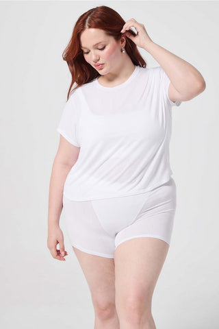 luxe360 rib baby tee