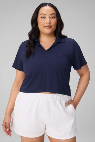 feather tech+ short-sleeve polo