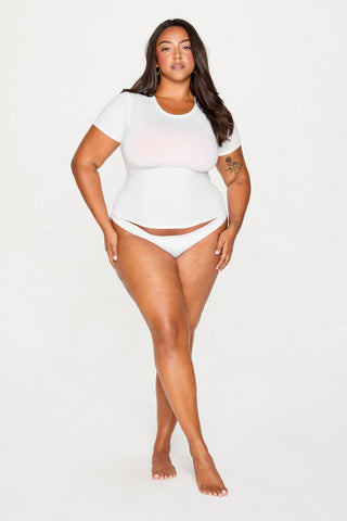 stretchy fit crew tee