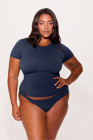 stretchy fit crew tee