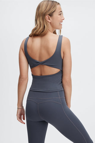 oasis twist built-in bra tank