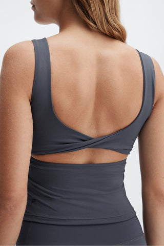 oasis twist built-in bra tank
