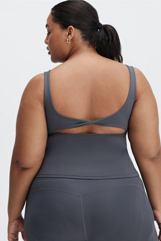 oasis twist built-in bra tank