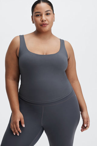 oasis twist built-in bra tank
