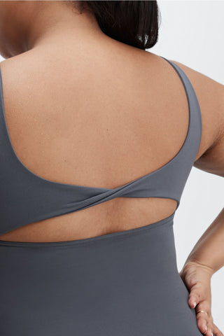oasis twist built-in bra tank