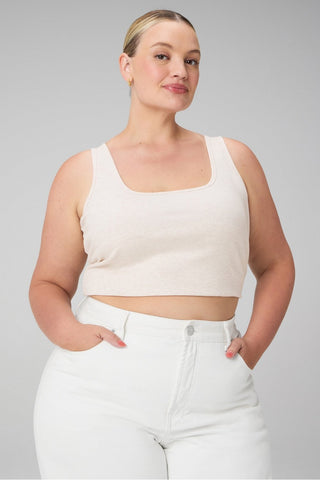 daily rib square neck tank