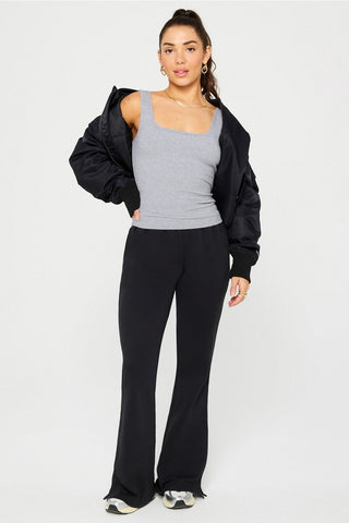 daily rib square neck tank