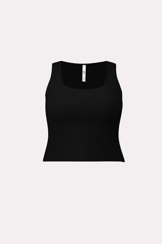 soft rib cropped tank