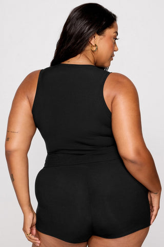 soft rib cropped tank