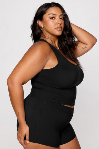 soft rib cropped tank