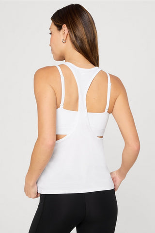 whisper racerback tank