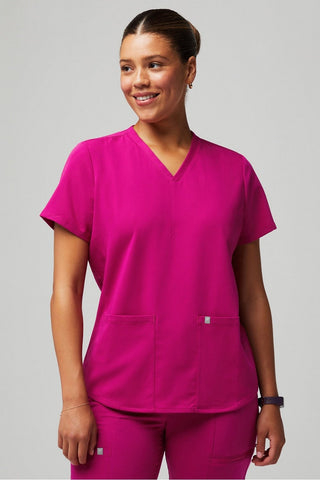 method 2-pocket scrub top