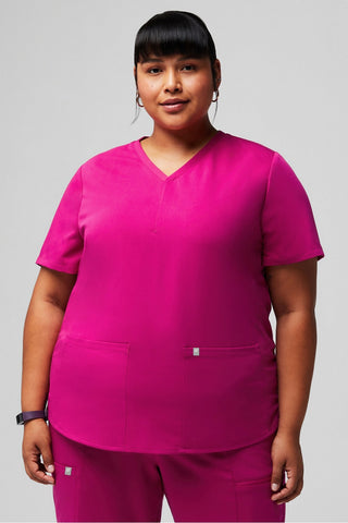 method 2-pocket scrub top