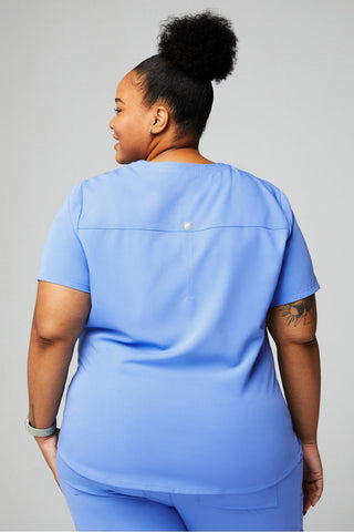 method 2-pocket scrub top