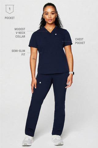 vital 1-pocket scrub top (petite fit)