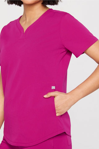 petal 3-pocket scrub top